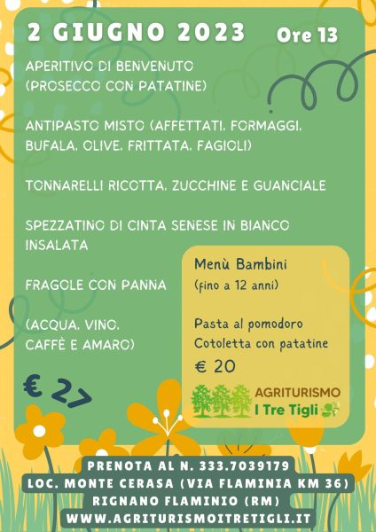 2 giugno 23 -pranzo social